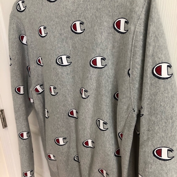 Champion reverse weave all over print crew neck size Small - Picture 5 of 5